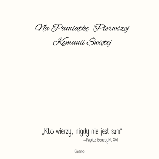 Pamiątka Pierwszej Komunii