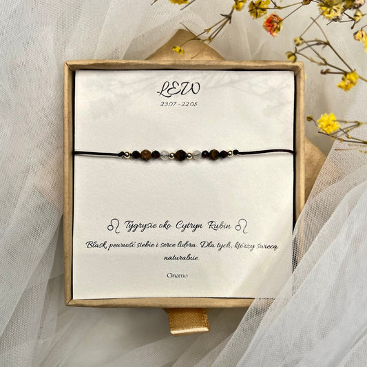 Bransoletka dla zodiakalnego Lwa