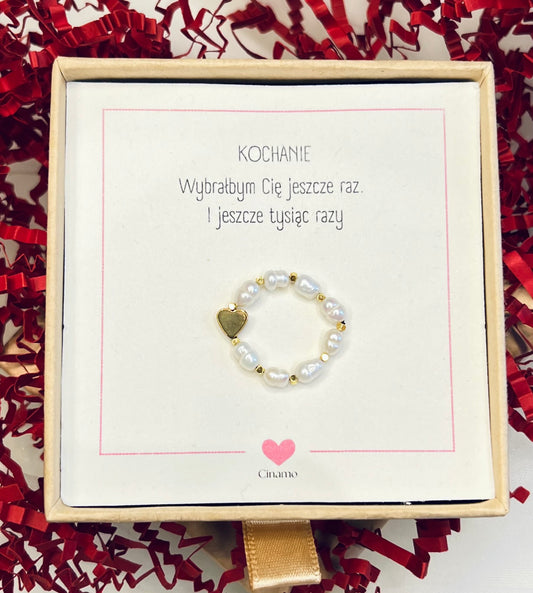 Pierścionek z pereł