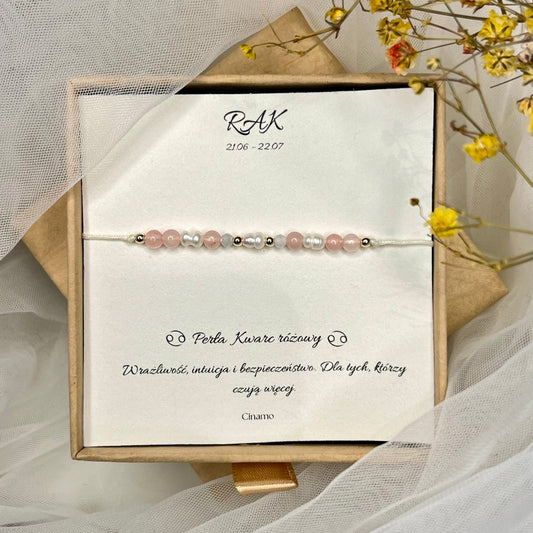 Bransoletka dla zodiakalnego Raka