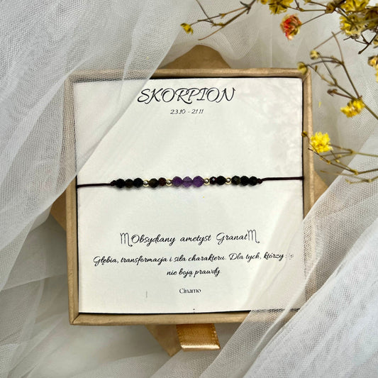 Bransoletka dla zodiakalnego Skorpiona
